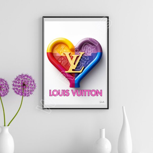 LOUIS VUITTON LOVE 11X14 PRINT - Includes Frame - Picture 1 of 2